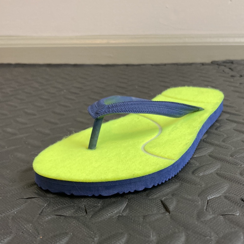 Chesters Tennis Flops Navy & Neon Yellow Tennis Flip-Flo size L